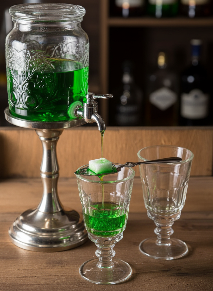 Tasting Set Absinthe (Set of 2 glasses & 1 Absinthe)