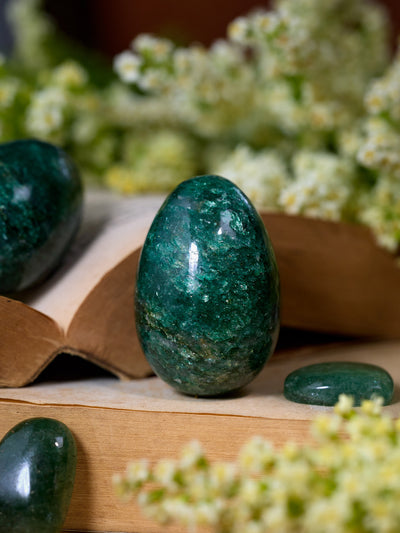 Semi-precious Stone - Moss Agate Egg