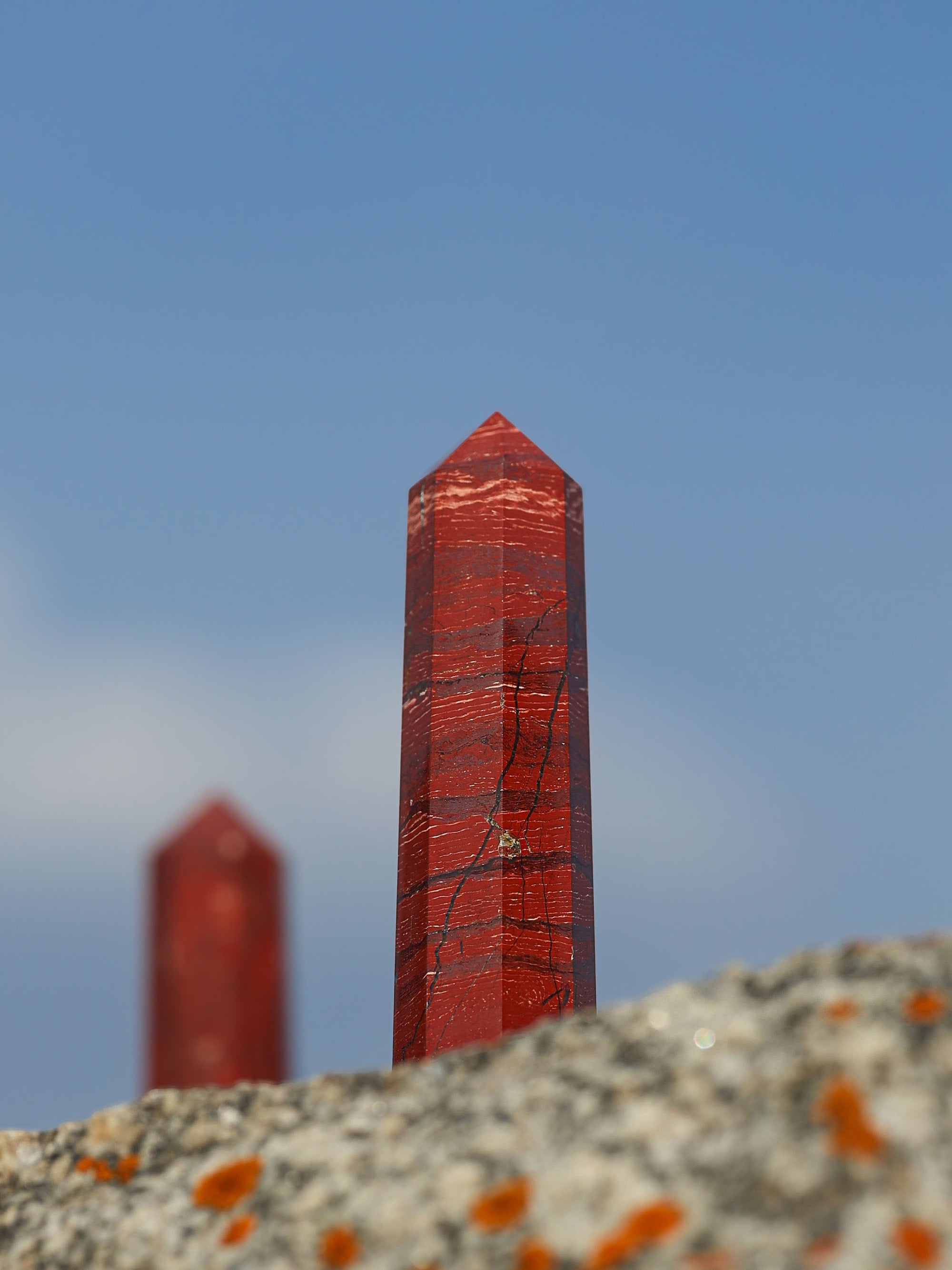Gemstone Tower | Snakeskin Jasper Obelisk