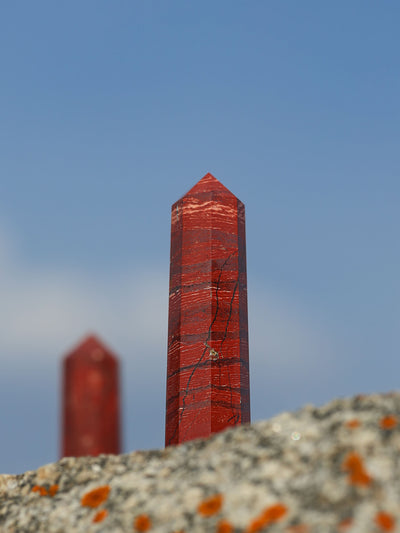 Gemstone Tower | Snakeskin Jasper Obelisk