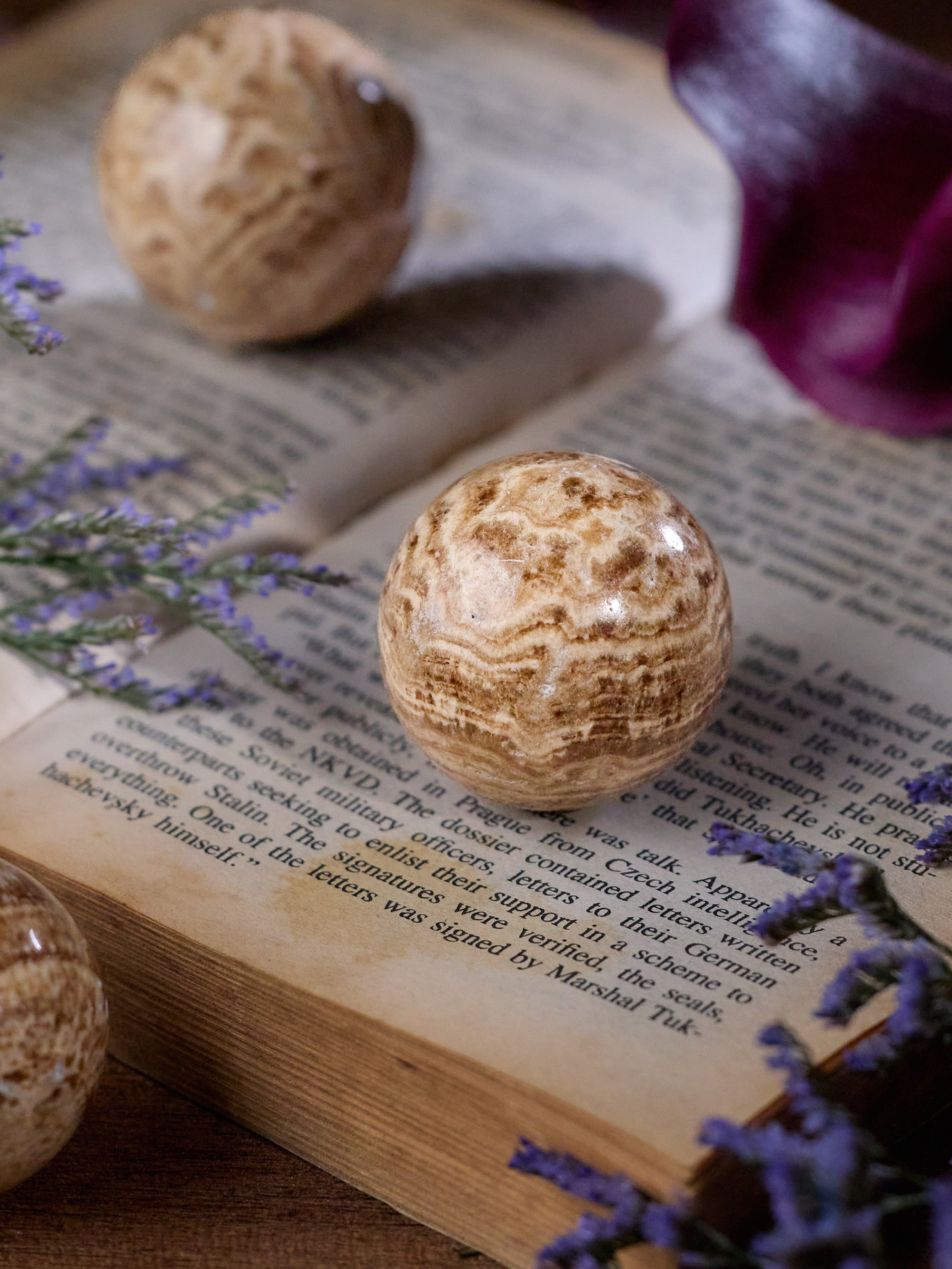 Semi-precious Gemstone - Aragonite Sphere