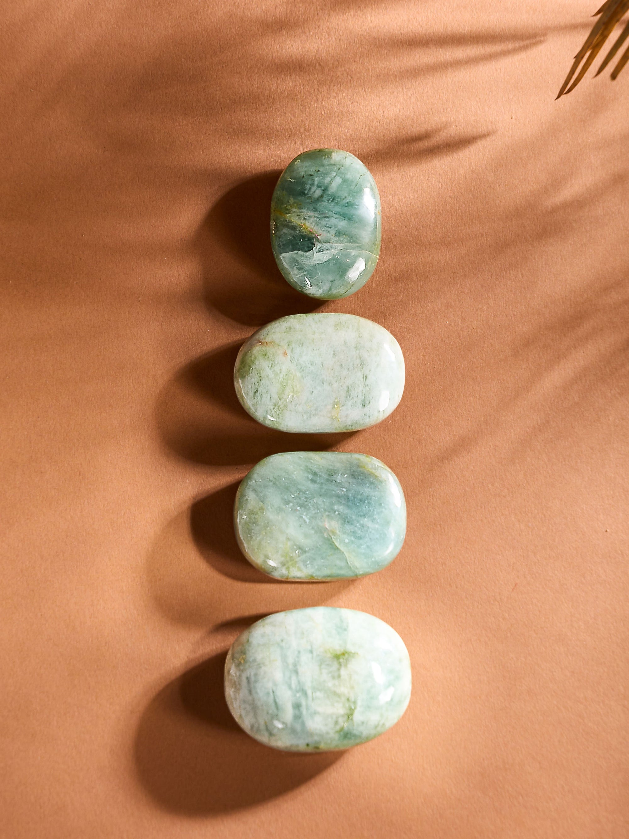 Semi-precious Gemstone - Aquamarine Palm Stone