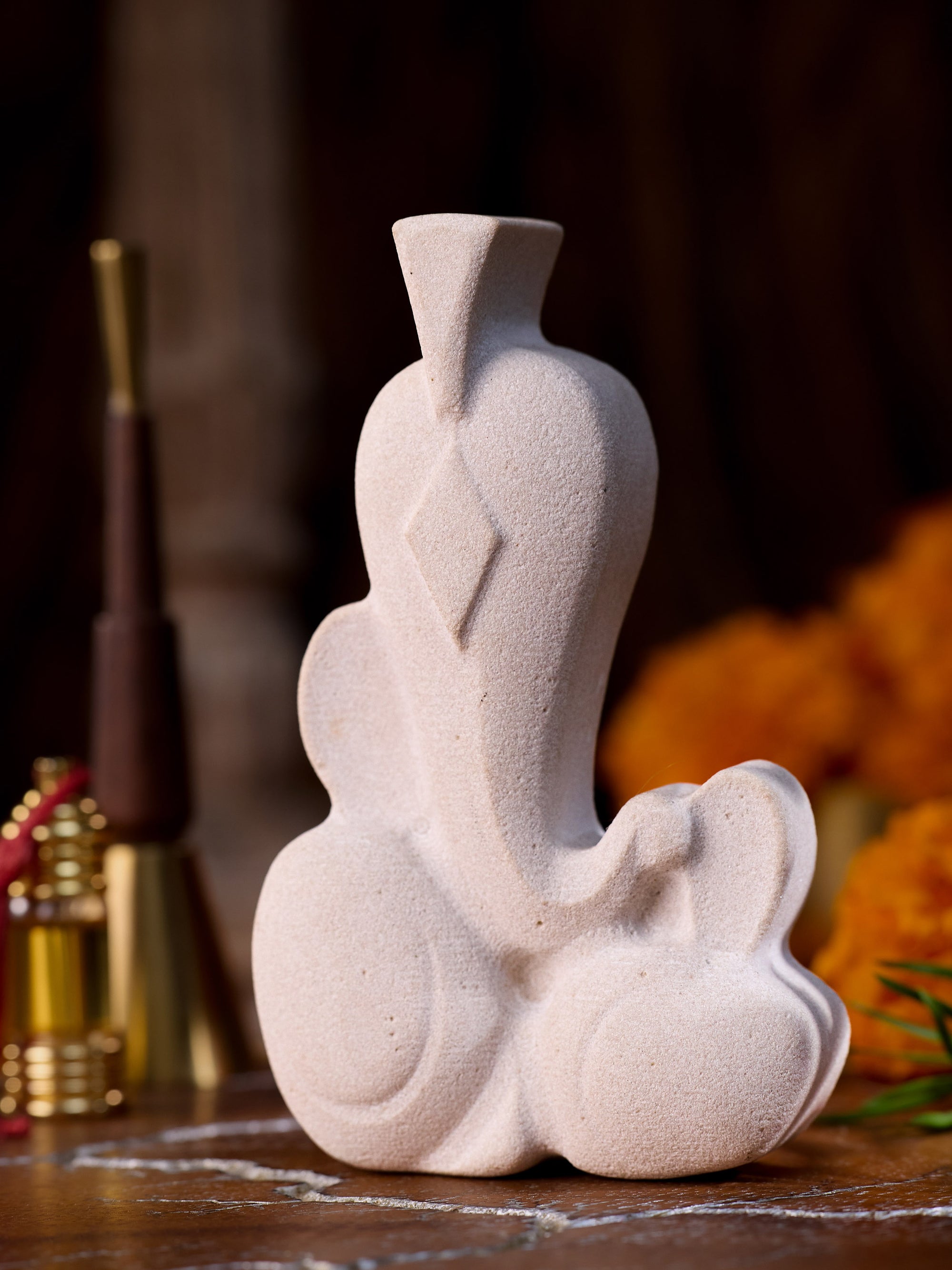 Sandstone Ganesha Sculpture