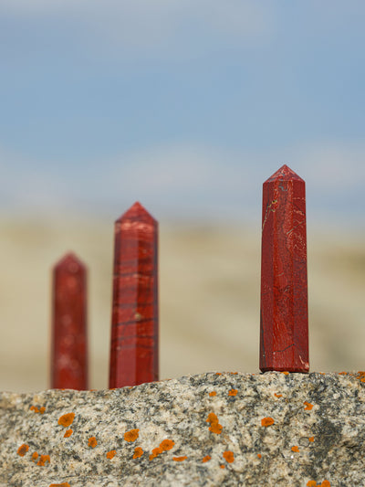 Gemstone Tower | Snakeskin Jasper Obelisk