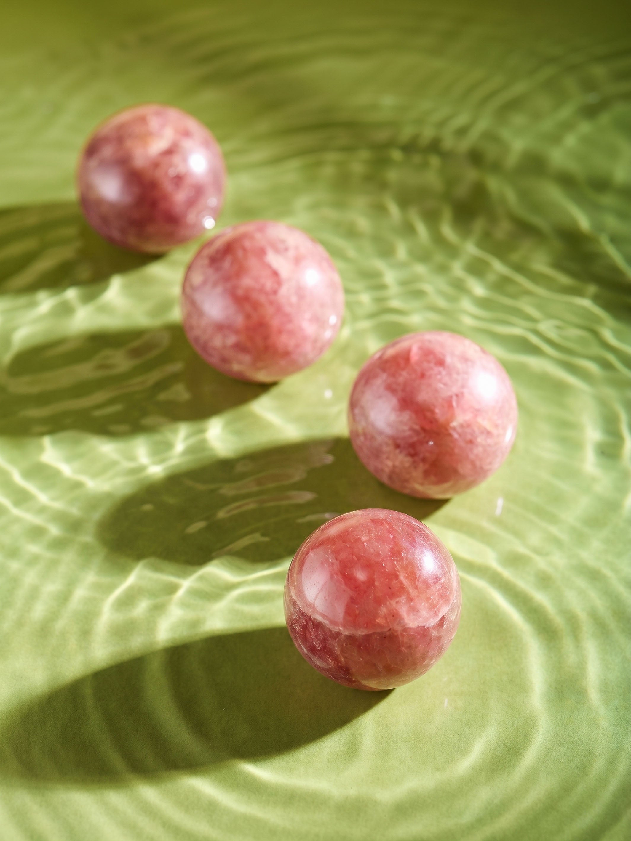 Semi-precious Gemstone - Strawberry Quartz Sphere