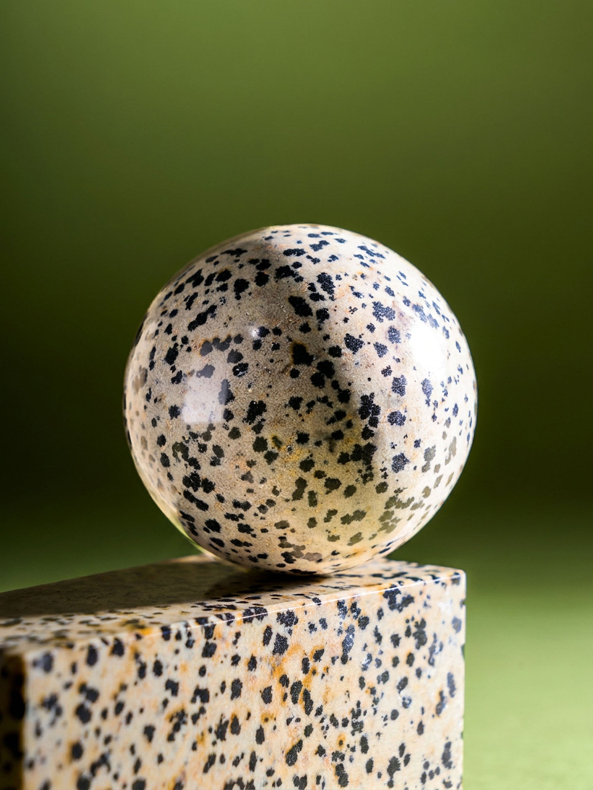 Semi-precious Gemstone - Dalmatian Jasper Sphere