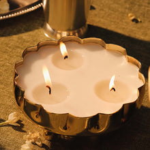 Footed Flower Candle