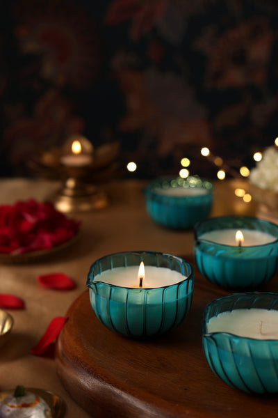 Prism Candle- Turquoise