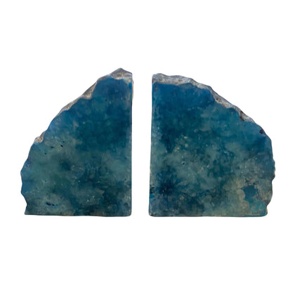 Semi Precious Book End Set - Blue