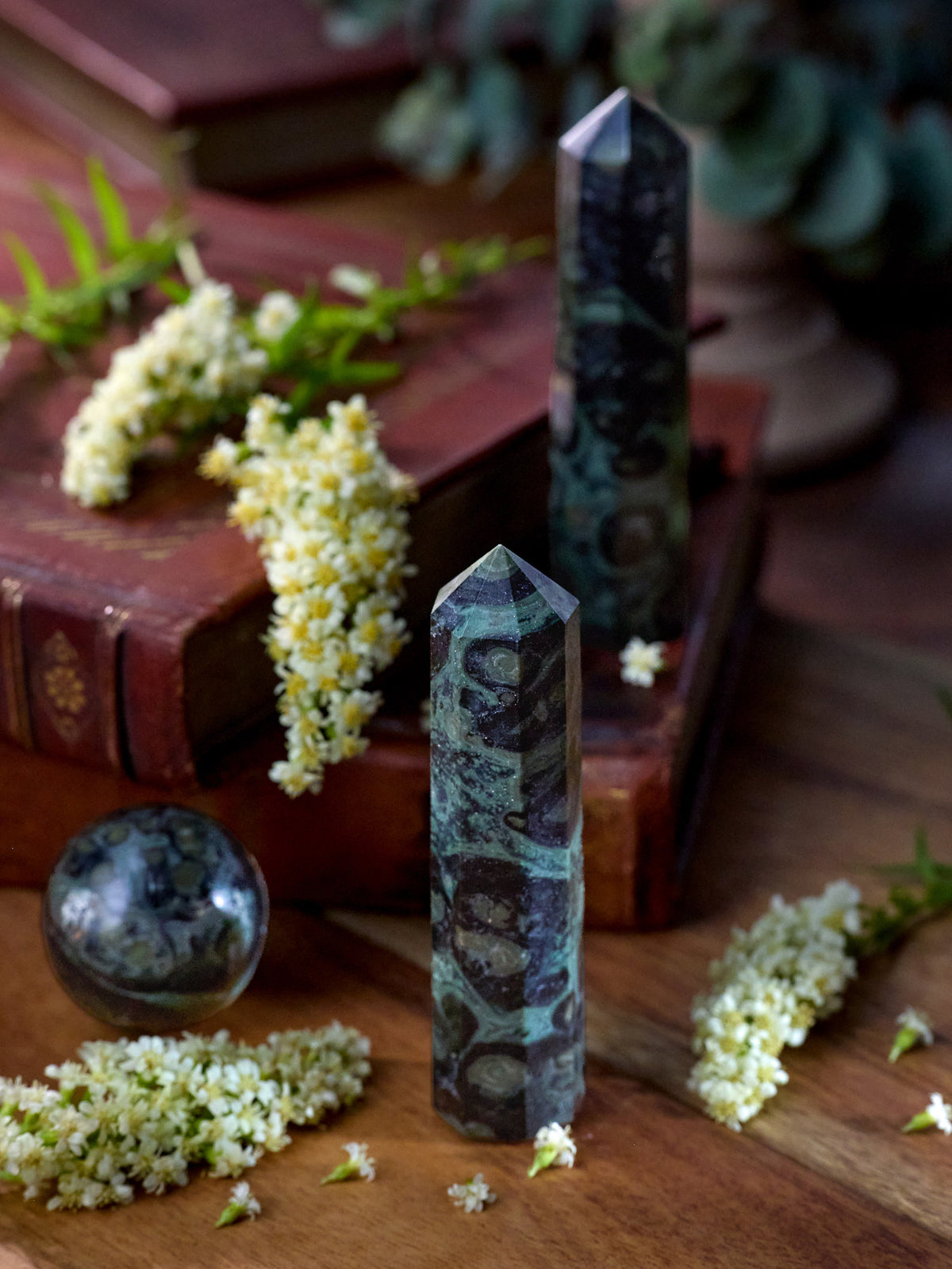 Semi-precious Gemstone - Kambaba Jasper Tower