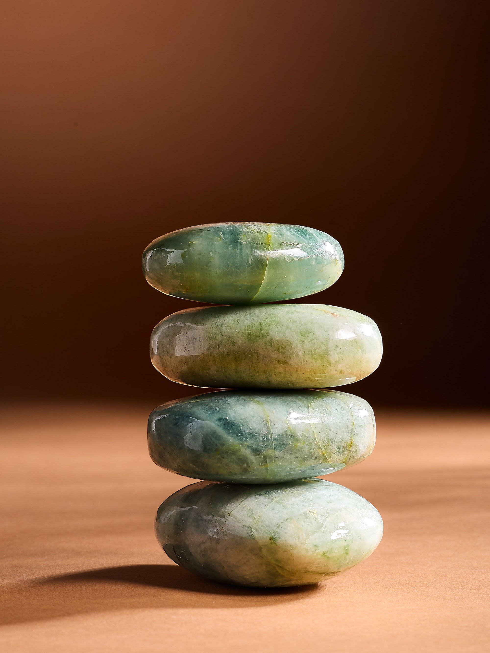 Semi-precious Gemstone - Aquamarine Palm Stone
