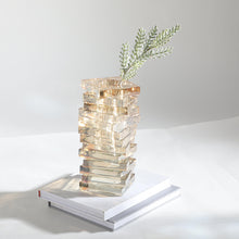 Aurora Stacks Crystal Vase
