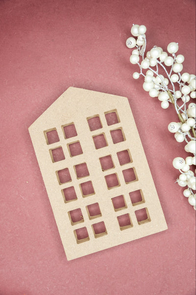 Large MDF House Cutout for DIY Decor