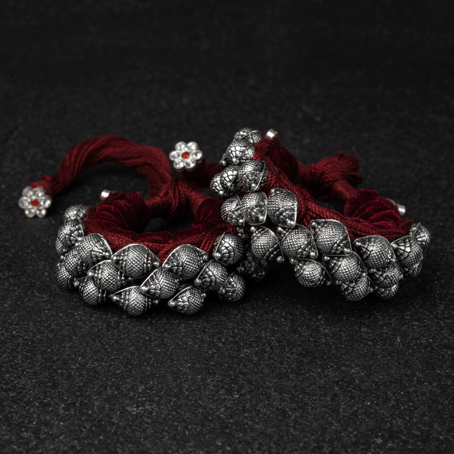 Shank Pahuchi Silver Bracelet (pair)