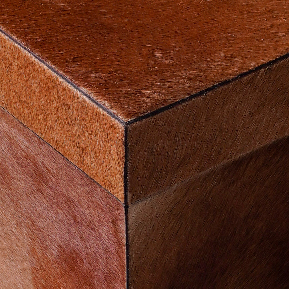 Premium hairon hide box unique natural pattern India - The Mage Home