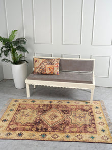 Ethereal Sands Handwoven Embroidered Rug