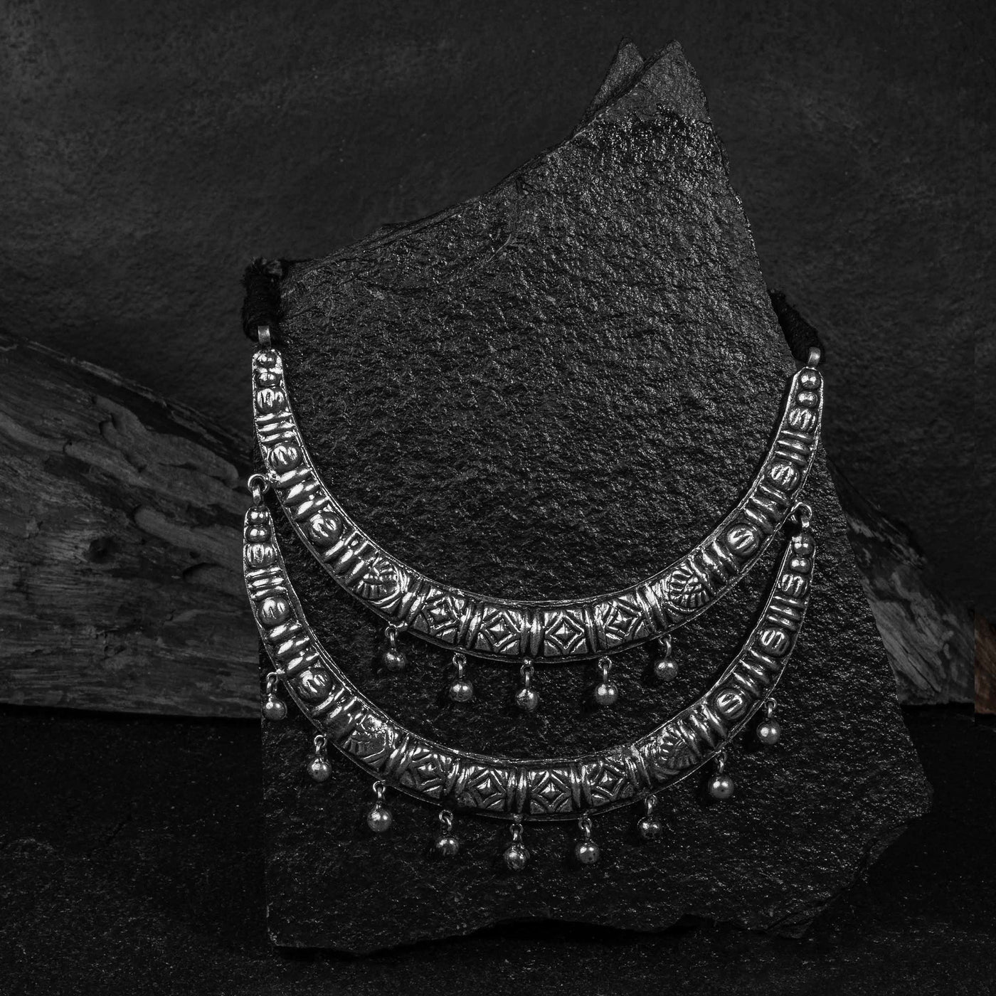 Rooh Hasuli Silver Choker