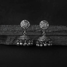 Kusum Silver Jhumki Earrings