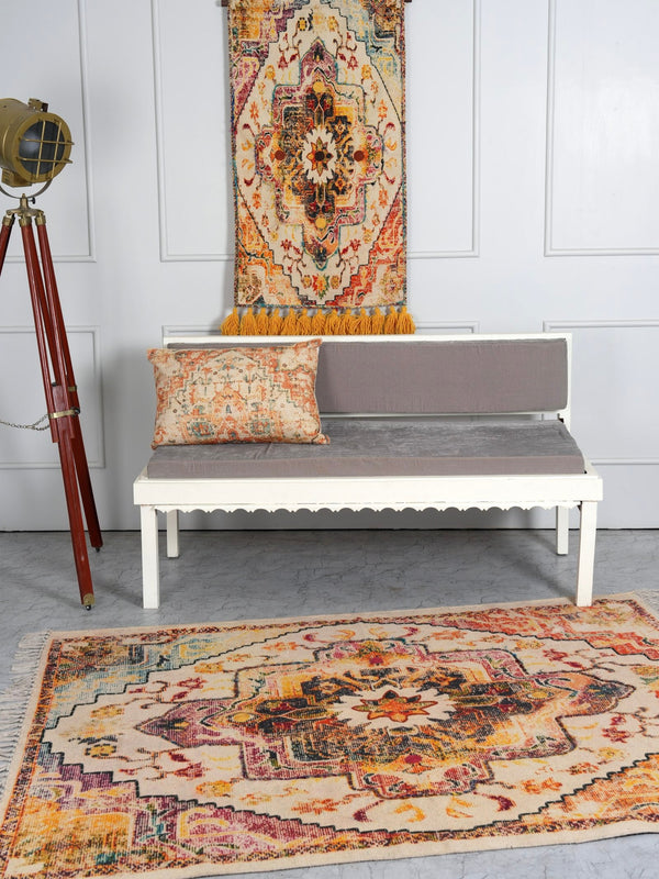Aurora Bloom Embroidered Rug