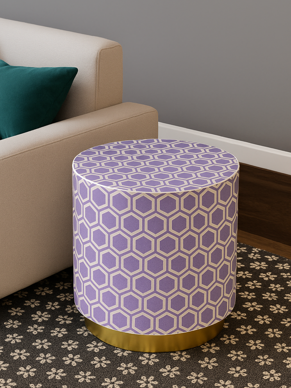 Inlay Round Side Table