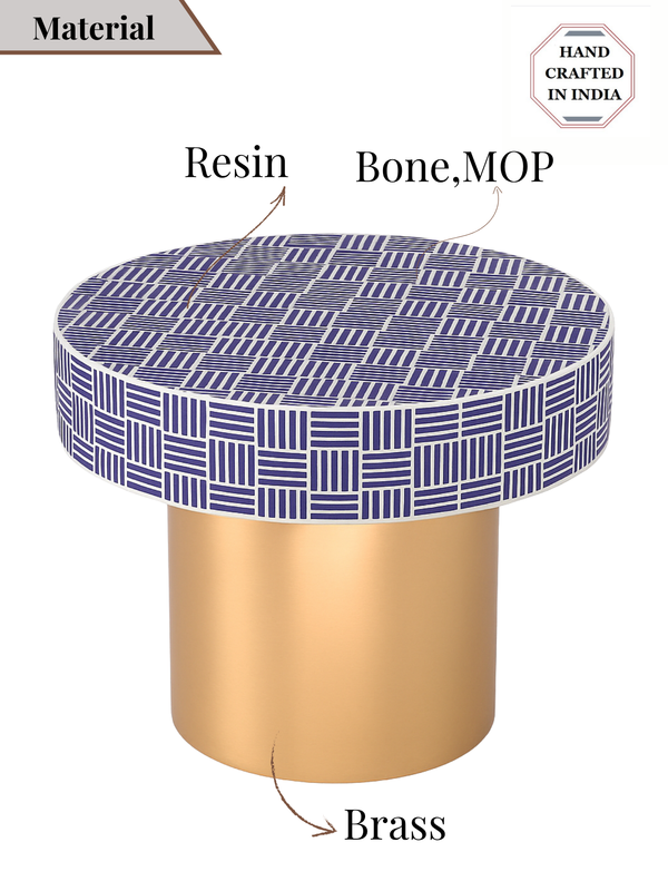 Inlay Round Side Table
