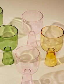 Aria Glass / Dessert Bowl (Set of 4) - Yellow