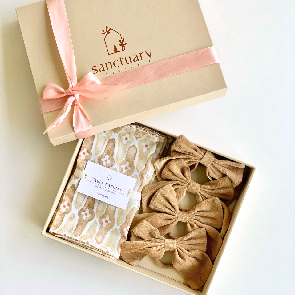 Mosaic Sand Gift Box-Napkins & Napkin Rings