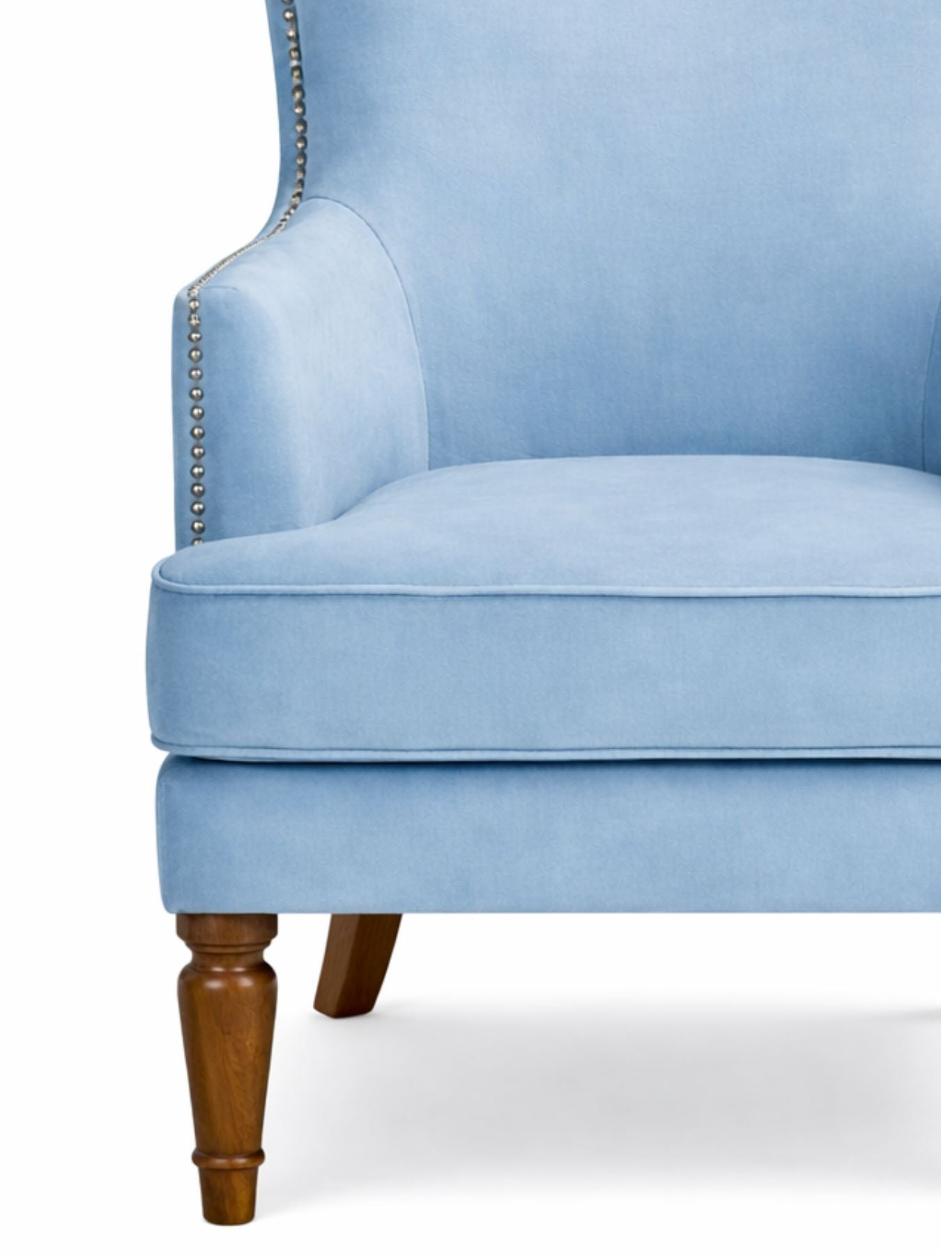 Elysian Velvet Wingback Accent Chair