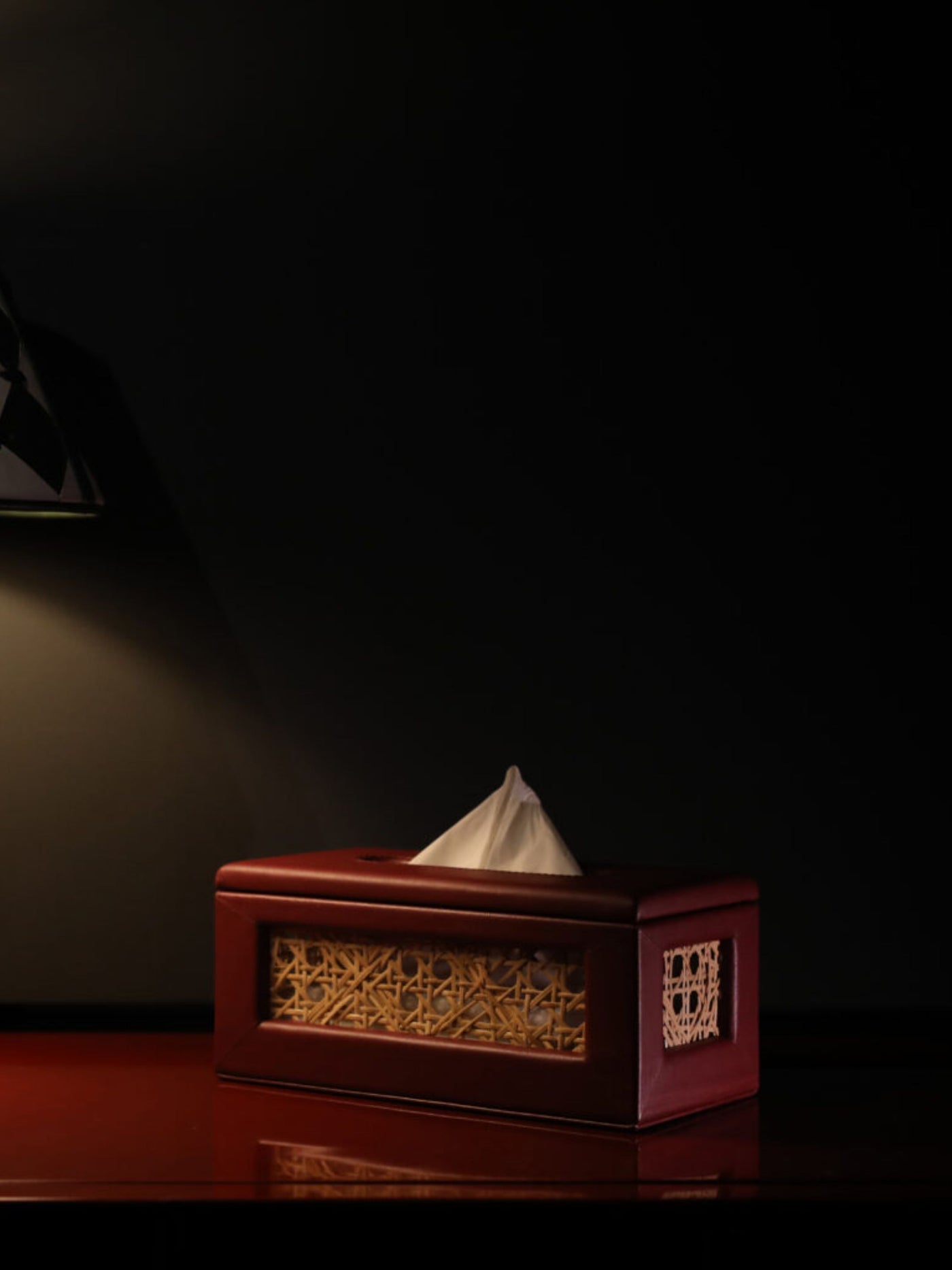 Rattan Tissue Box