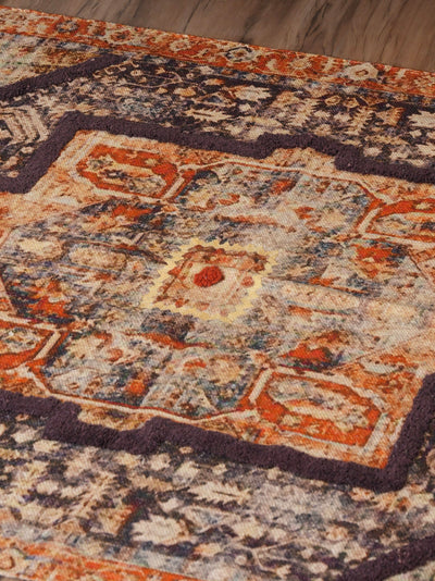 Plum Majesty Embroidered Rug