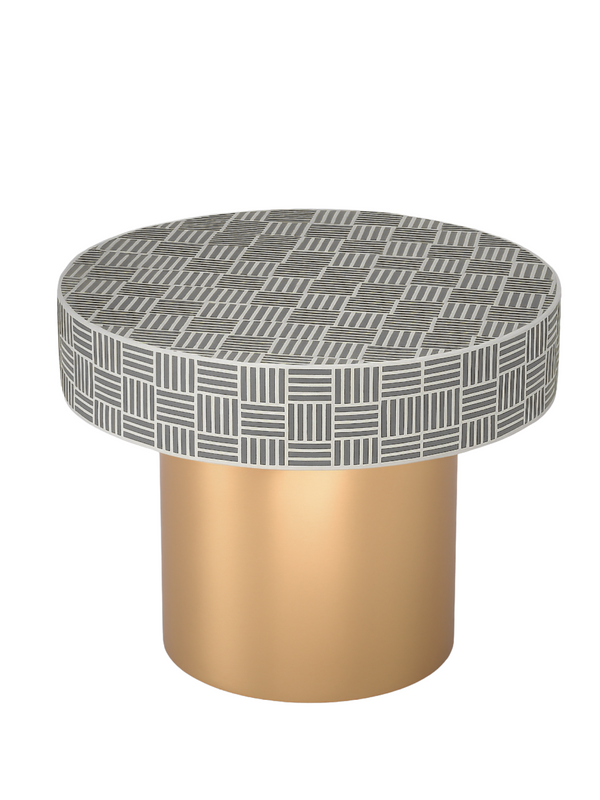 Inlay Round Side Table