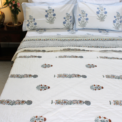 Anand Bagh-Handblock Cotton Quilt