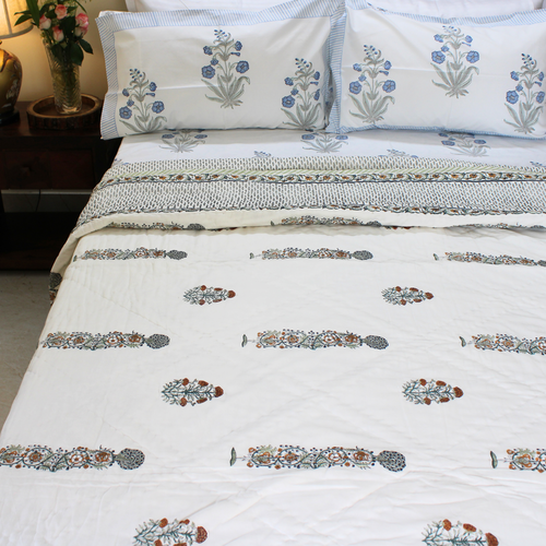 Anand Bagh-Handblock Cotton Quilt