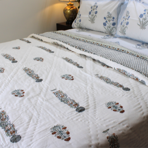 Anand Bagh-Handblock Cotton Quilt