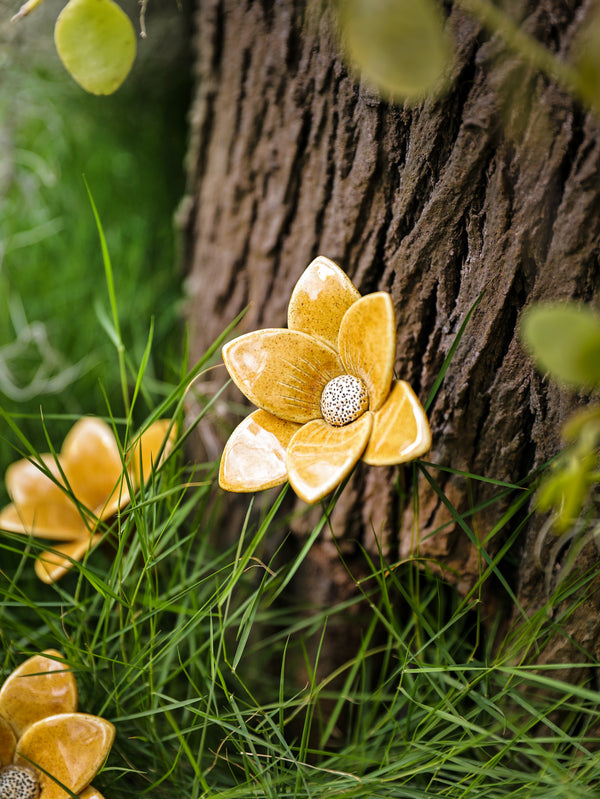 Buttercup- Single flower stem  - Mustard Yellow
