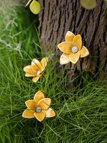 Buttercup- Single flower stem  - Mustard Yellow