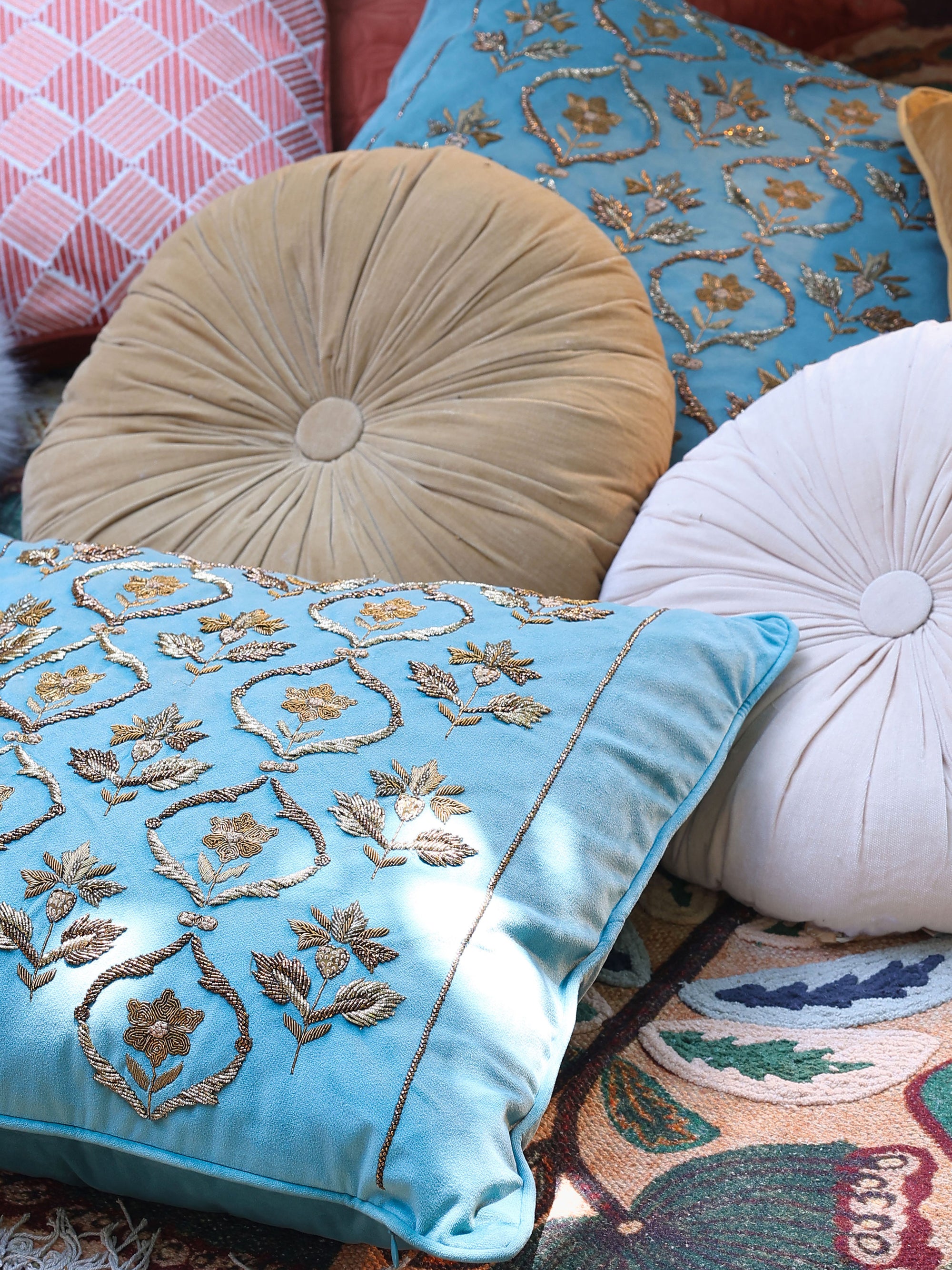 Cushion Cover - Gulzar Faberge Embroidered