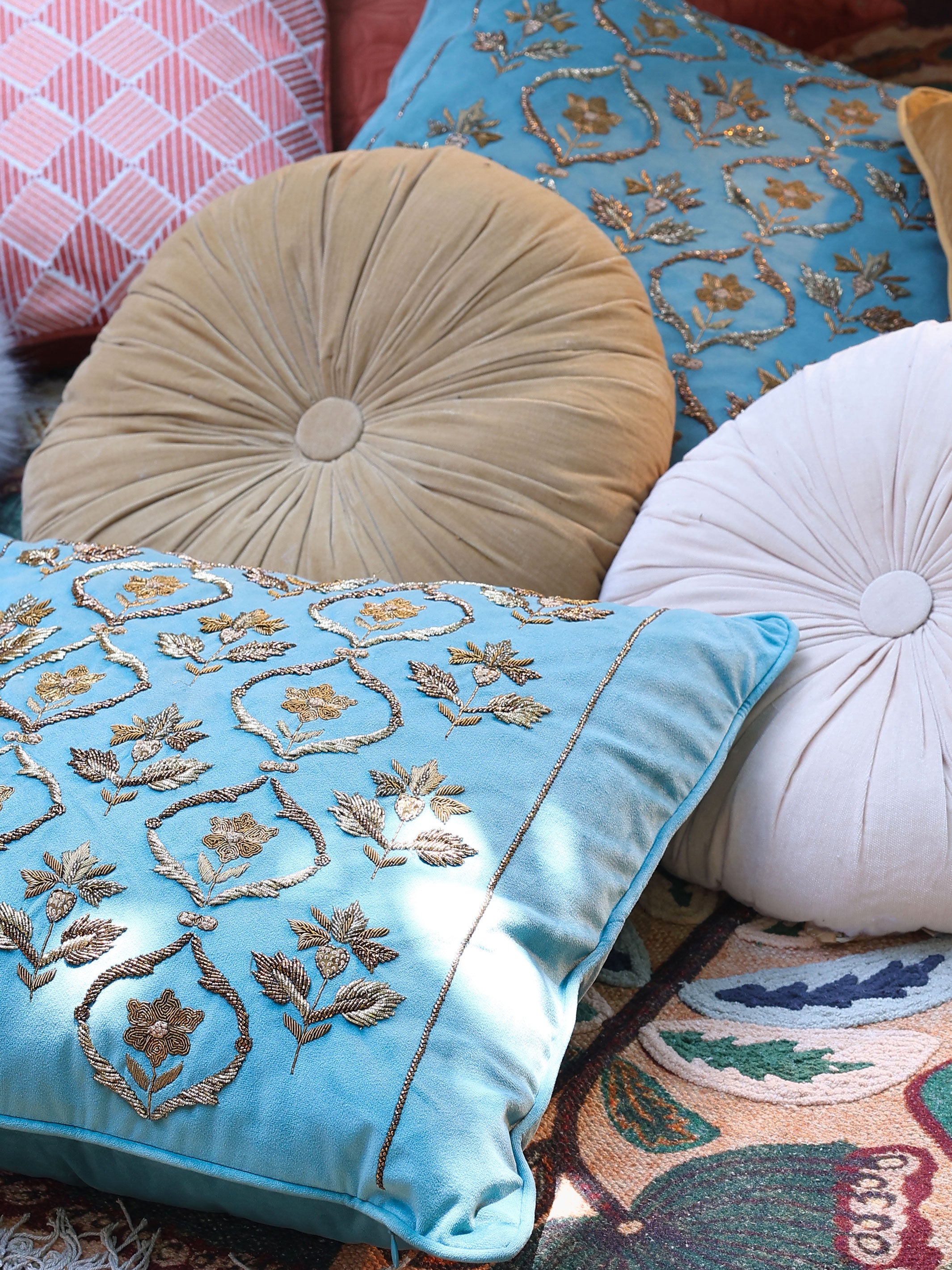 Cushion Cover - Gulzar Faberge Embroidered