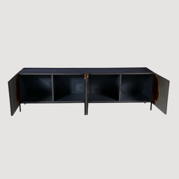Modern Epoxy Resin & Wood TV Stand