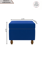 Modern Trunk Storage Ottoman- Royal Blue