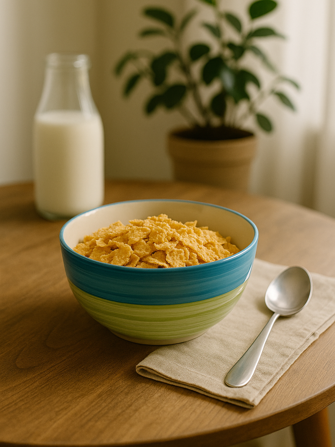 Sunset Stripe Ceramic Bowl