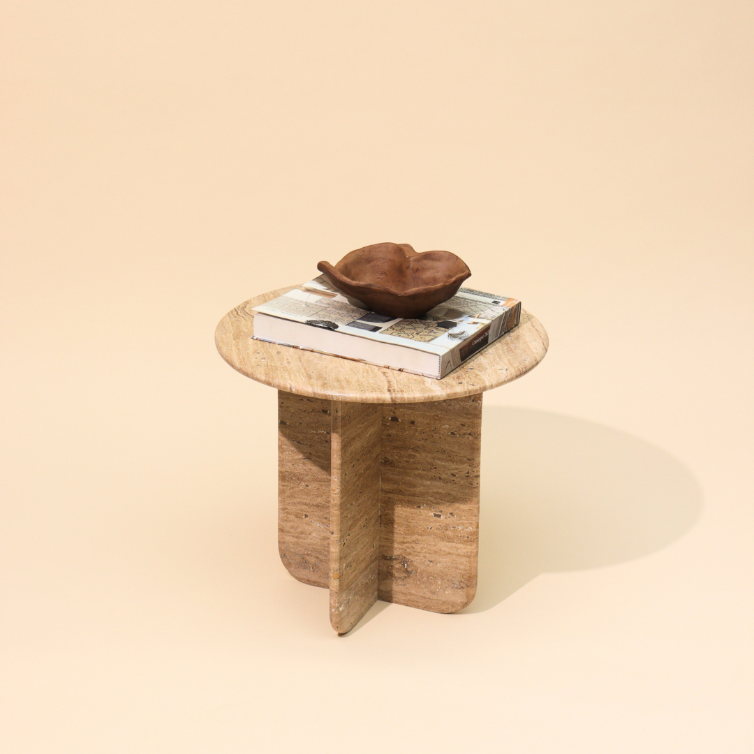 Norge Marble Table - Travertine