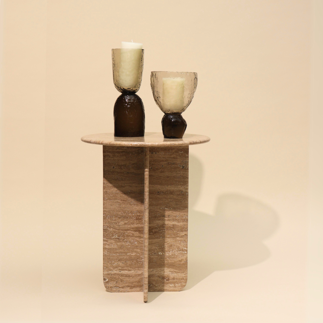 Norge Marble Table - Travertine