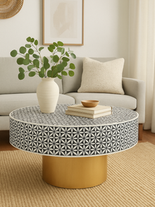 Inlay Round Coffee Table