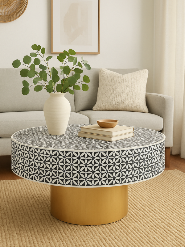 Inlay Round Coffee Table