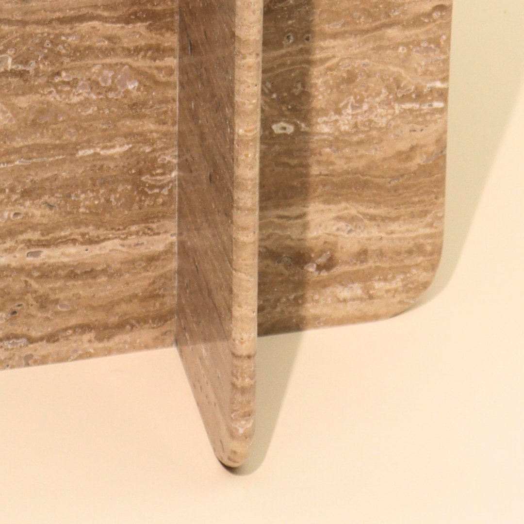 Norge Marble Table - Travertine