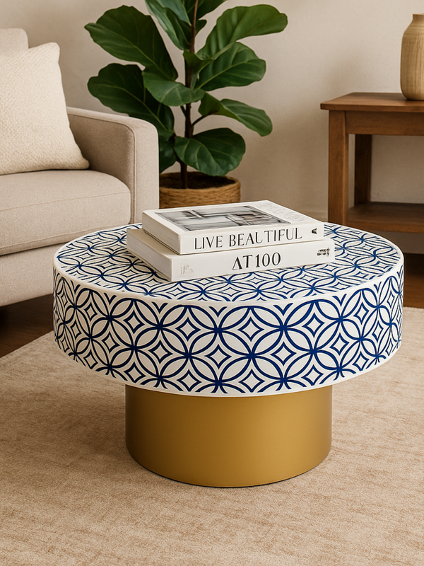 Inlay Round Coffee Table