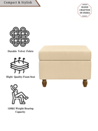 Modern Trunk Storage Ottoman-Beige