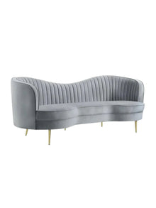 Vermont Upholstered Curved Sofa