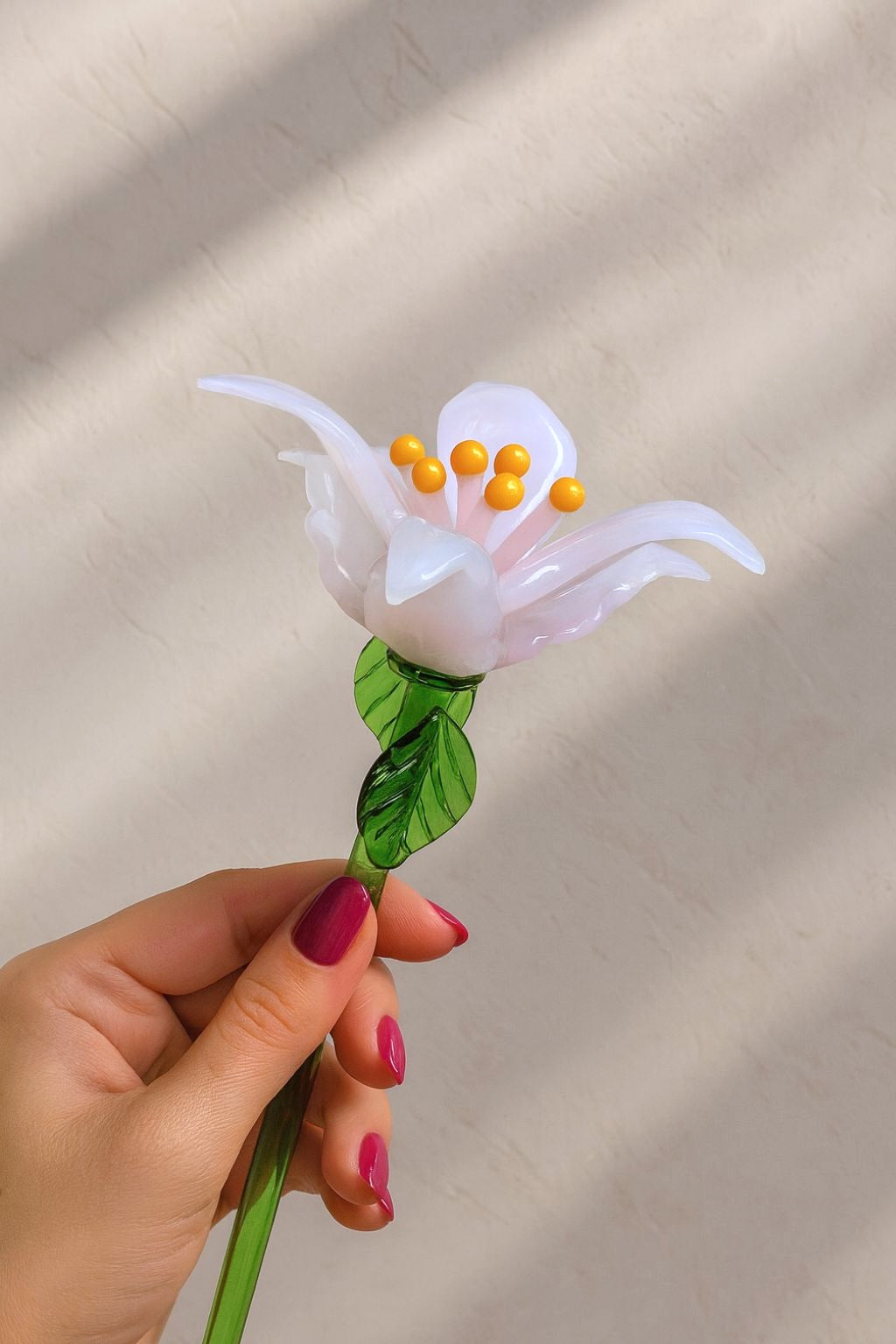 Blue Moon Lily-— Handblown Glass Bouquet